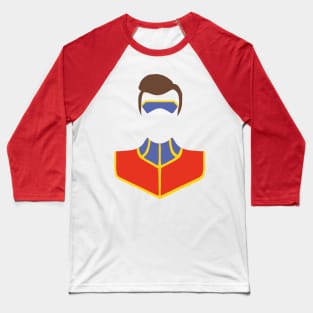 Captain Man Silhouette Baseball T-Shirt